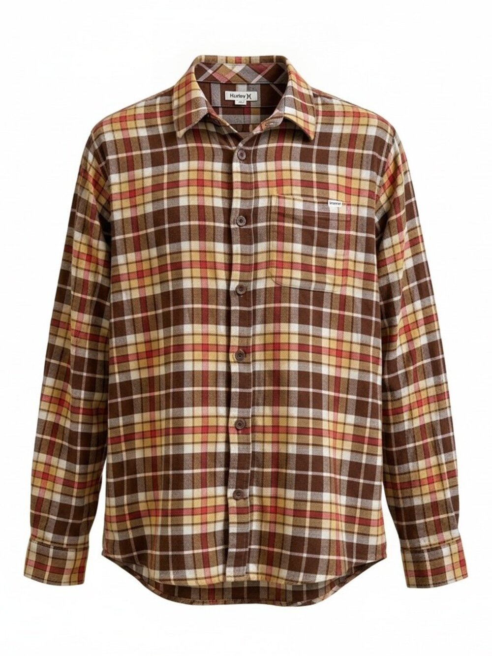 Hurley Orangic Cotton Flannel, Button-up Shirt - Size Small